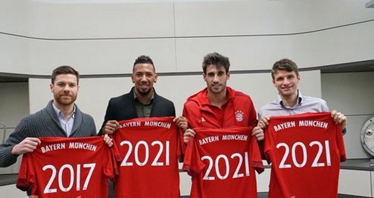 Бавария продлила контракты с четырьмя игроками