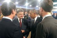 Порошенко встретился с Обамой и Меркель в кулуарах саммита НАТО