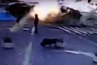 Появилось видео момента взрыва автомобиля с Шереметом (видео)