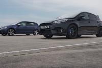 Ford Focus RS и Volkswagen Golf R сравнили в дрэге (видео)