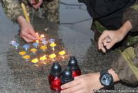 У Запоріжжі запалили свічки на честь українських бійців, загиблих біля шахти «Бутовка»