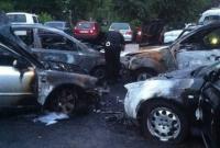 В Житомире ночью сожгли семь автомобилей