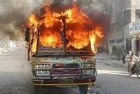 В Китае загорелся автобус, есть погибшие