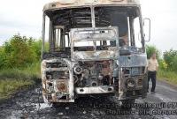 На Волыни загорелся автобус с 20 пассажирами
