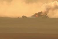 Появилось видео обстрела российского вертолета МИ-25 в Сирии
