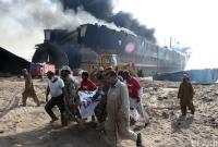 На заводе по утилизации кораблей в Пакистане произошел взрыв, погибли 12 человек