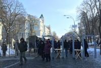 Митингующие возле Верховной Рады и Нацбанка постепенно расходятся