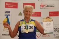 Рекорд Украины по бегу установила 90-летняя жительница Днепропетровщины