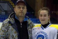 Ю.Добровольская стала автором первой шайбы женского Чемпионата Украины по хоккею