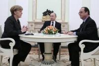 Меркель, Олланд и Путин пришли к согласию о необходимости "нормандской встречи"