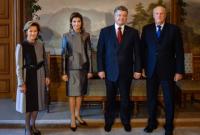 Президент Украины встретился с королем Норвегии Харальдом V
