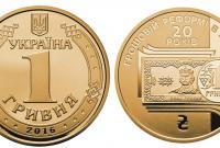 Нацбанк вводит в оборот новую 1-гривневую монету (фото)