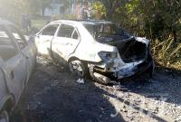 На выезде из Винницы полностью выгорели два автомобиля