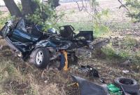 В Днепропетровской области BMW врезался в дерево, четыре человека погибли