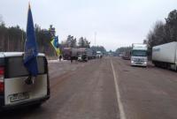 В Житомирской области начали блокировать российские грузовики