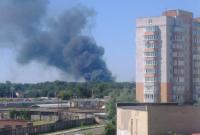 В Киеве горел склад