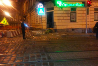 Во Львове ночью неизвестные взорвали банкомат