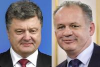 Порошенко и Киска скоординировали позиции перед Братиславским саммитом ЕС