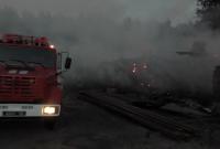 Масштабный пожар произошел в зданиях овощехранилищ в Черниговской области
