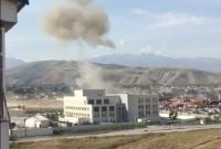 Возле посольства Китая в Бишкеке прогремел взрыв (видео)