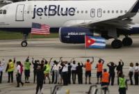 Самолет авиакомпании JetBlue выполнил первый регулярный рейс из США на Кубу
