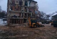 Обвал общежития в Чернигове: работы по разборке завалов завершены