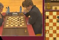 Украинский шахматист В.Иванчук победил трехкратного чемпиона мира М.Карлсена