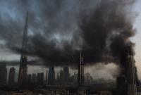 В Дубае возле самого высокого здания в мире произошел пожар