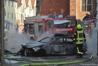Германия: автомобиль влетел в ратушу (видео)