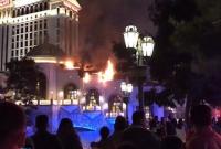 В Лас-Вегасе загорелся один из крупнейших в мире отелей-казино