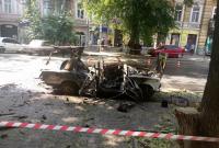 В центре Одессы взорвался автомобиль (видео)