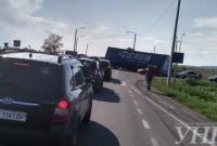 Из-за аварии на трассе "Киев - Чоп" образовалась большая пробка