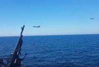 Появилось видео облета военными самолетами РФ фрегата НАТО