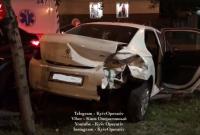 В Киеве на Печерске водитель перепутал поворотники и попал в серьезную аварию (видео)