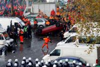 Во время беспорядков в Брюсселе пострадали около 22 правоохранителей
