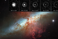 Hubble снял ближайший к Солнцу взрыв сверхновой звезды (видео)
