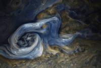 NASA обнародовало снимок мощной бури на Юпитере