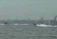 Бронированные артиллерийские катера испытали в море под Одессой (видео)
