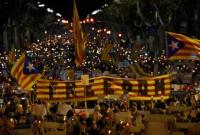 В Каталонии сотни тысяч людей выступили против арестов общественных лидеров
