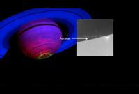 NASA впервые показало рассвет и полярное сияние на Сатурне (видео)