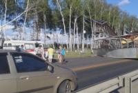 Из-за обрушения моста в России пострадали два человека