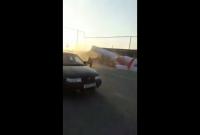 В России самолет при взлете столкнулся с автомобилем (видео)