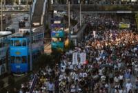 Более 20 тыс. человек протестовали в Гонконге против заключения активистов "революции зонтиков"