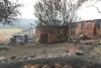 В Донецкой области пожар уничтожил деревню (фото)