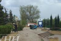 В центре Запорожья перевернулась машина, в результате чего погиб водитель