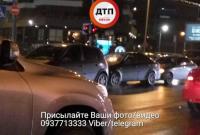Масштабное ДТП в Киеве: столкнулись четыре авто