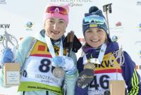 Украинские биатлонистки впервые в истории страны получили две медали в гонке Кубка IBU