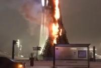 В Астане горела главная елка Казахстана (видео)