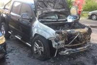 В Луцке подожгли автомобиль семьи нардепа Лапина (видео)