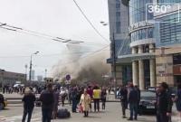 В пожаре на площади Киевского вокзала в Москве погибли два человека (видео)